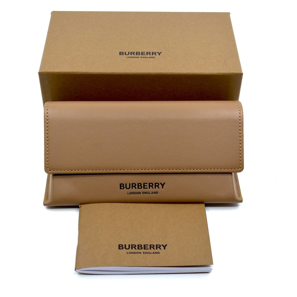 BURBERRY MERYL BE4393 CHECK BROWN BORDEAUX PINK GRADIENT SUNGLASSES - Picture 10 of 10